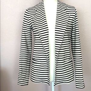 Forever 21 Striped Black and White Blazer